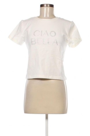 Γυναικείο t-shirt Bella X ABOUT YOU, Μέγεθος M, Χρώμα Λευκό, Τιμή 19,18 €