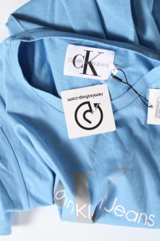 Γυναικείο t-shirt Calvin Klein, Μέγεθος XS, Χρώμα Μπλέ, Τιμή 39,69 €