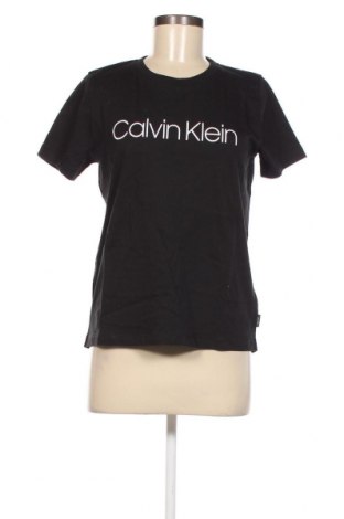 Γυναικείο t-shirt Calvin Klein, Μέγεθος M, Χρώμα Μαύρο, Τιμή 23,81 €