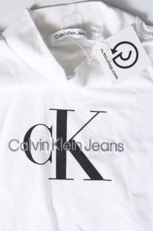 Tricou de femei Calvin Klein Jeans, Mărime S, Culoare Alb, Preț 203,95 Lei