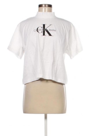 Damen T-Shirt Calvin Klein Jeans, Größe S, Farbe Weiß, Preis € 31,96