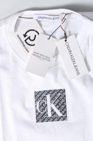 Γυναικείο t-shirt Calvin Klein Jeans, Μέγεθος M, Χρώμα Λευκό, Τιμή 31,96 €