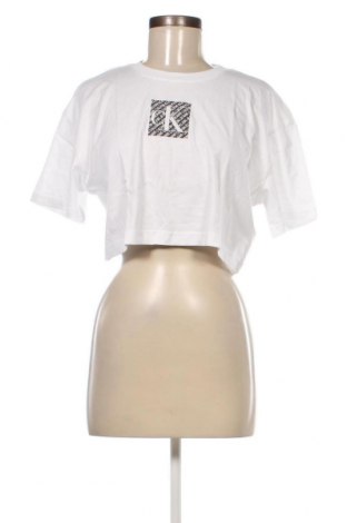 Damen T-Shirt Calvin Klein Jeans, Größe L, Farbe Weiß, Preis 19,18 €