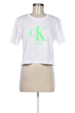 Damski T-shirt Calvin Klein Jeans, Rozmiar L, Kolor Biały, Cena 132,21 zł