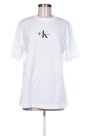 Damen T-Shirt Calvin Klein Jeans, Größe XXL, Farbe Weiß, Preis € 31,96