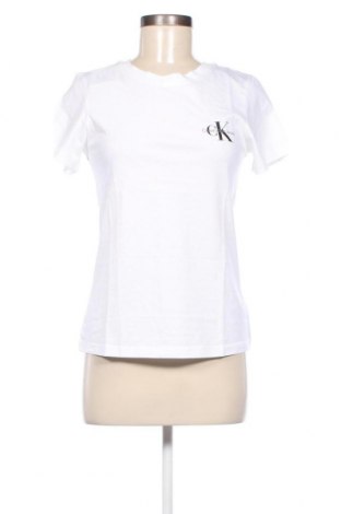 Tricou de femei Calvin Klein Jeans, Mărime S, Culoare Alb, Preț 203,95 Lei
