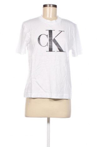 Tricou de femei Calvin Klein Jeans, Mărime L, Culoare Alb, Preț 163,16 Lei