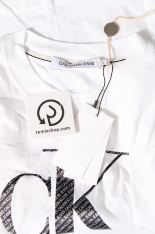 Damen T-Shirt Calvin Klein Jeans, Größe L, Farbe Weiß, Preis 31,96 €