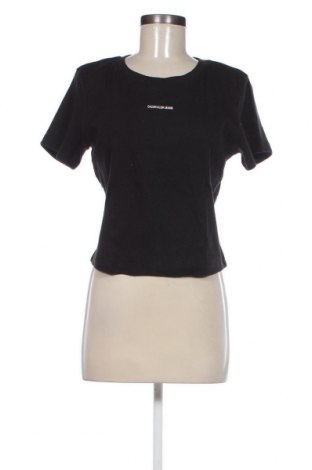 Damen T-Shirt Calvin Klein Jeans, Größe L, Farbe Schwarz, Preis 31,96 €