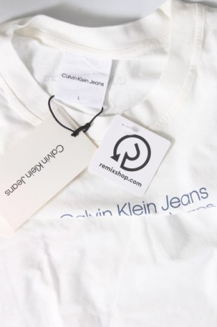 Dámské tričko Calvin Klein Jeans, Velikost L, Barva Krémová, Cena  899,00 Kč