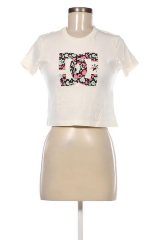 Γυναικείο t-shirt DC Shoes, Μέγεθος M, Χρώμα Εκρού, Τιμή 19,18 €
