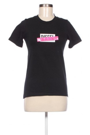 Γυναικείο t-shirt Diesel, Μέγεθος XXS, Χρώμα Μαύρο, Τιμή 42,06 €