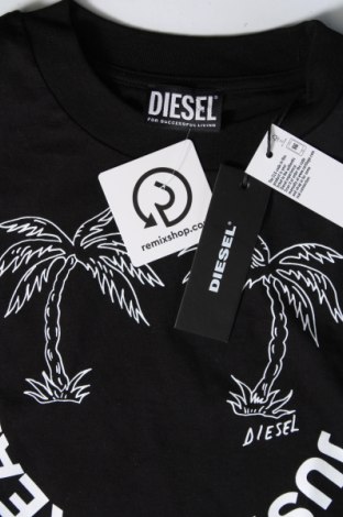 Γυναικείο t-shirt Diesel, Μέγεθος XS, Χρώμα Μαύρο, Τιμή 75,26 €