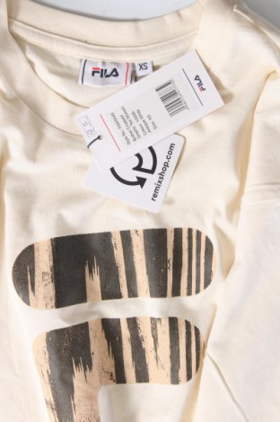 Γυναικείο t-shirt FILA, Μέγεθος XS, Χρώμα Εκρού, Τιμή 31,96 €