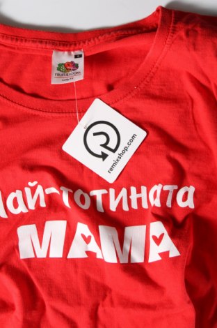Damski T-shirt Fruit Of The Loom, Rozmiar S, Kolor Czerwony, Cena 29,89 zł