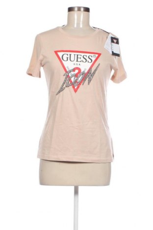 Дамска тениска Guess, Размер S, Цвят Бежов, Цена 43,20 лв.