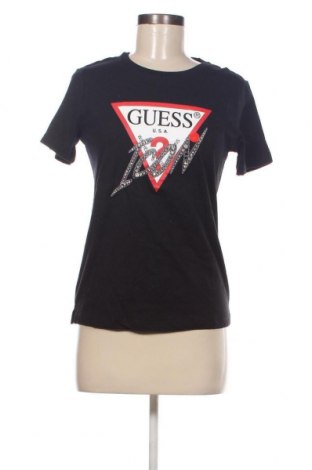 Γυναικείο t-shirt Guess, Μέγεθος S, Χρώμα Μαύρο, Τιμή 21,65 €