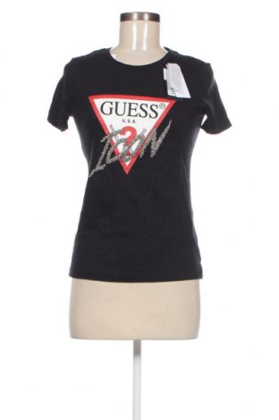 Дамска тениска Guess, Размер XS, Цвят Черен, Цена 43,20 лв.