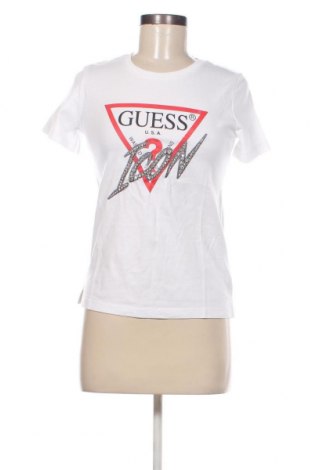Γυναικείο t-shirt Guess, Μέγεθος XS, Χρώμα Λευκό, Τιμή 37,11 €