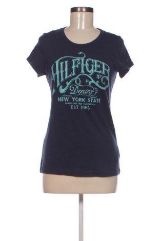 Damen T-Shirt Hilfiger Denim, Größe L, Farbe Blau, Preis 20,42 €