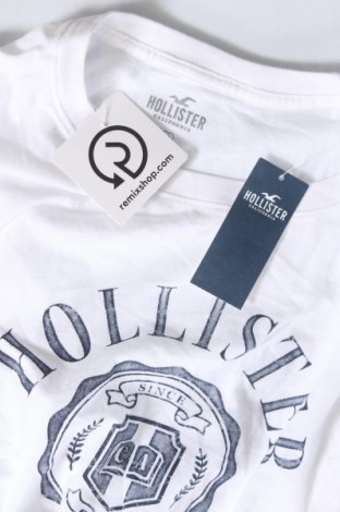 Γυναικείο t-shirt Hollister, Μέγεθος M, Χρώμα Λευκό, Τιμή 18,56 €
