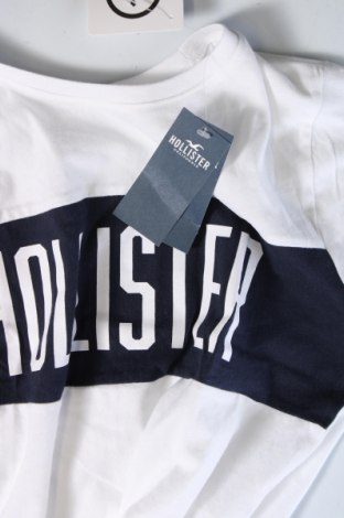 Γυναικείο t-shirt Hollister, Μέγεθος XS, Χρώμα Λευκό, Τιμή 18,56 €