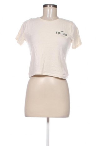 Γυναικείο t-shirt Hollister, Μέγεθος M, Χρώμα Εκρού, Τιμή 11,14 €