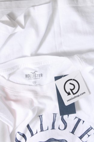 Γυναικείο t-shirt Hollister, Μέγεθος XS, Χρώμα Λευκό, Τιμή 18,56 €
