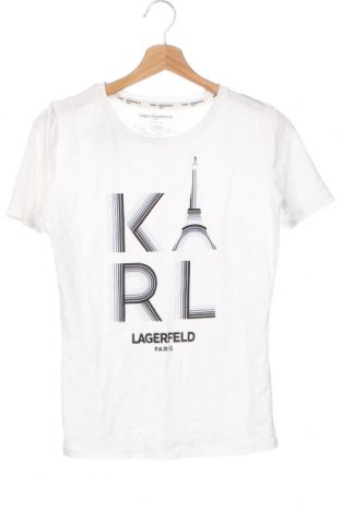 Γυναικείο t-shirt Karl Lagerfeld, Μέγεθος XS, Χρώμα Λευκό, Τιμή 34,78 €