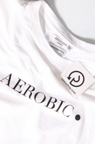 Γυναικείο t-shirt Keystone, Μέγεθος S, Χρώμα Λευκό, Τιμή 15,98 €