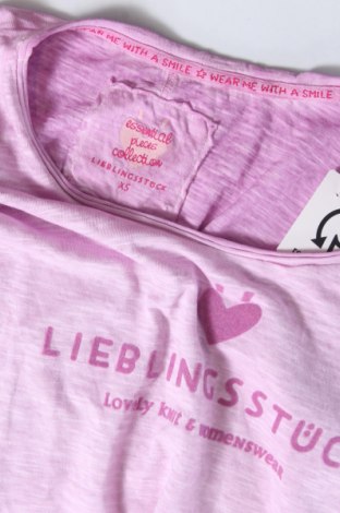 Γυναικείο t-shirt Lieblingsstuck, Μέγεθος XS, Χρώμα Βιολετί, Τιμή 17,58 €