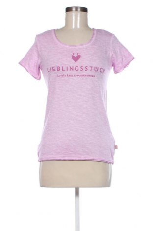 Γυναικείο t-shirt Lieblingsstuck, Μέγεθος XS, Χρώμα Βιολετί, Τιμή 19,18 €