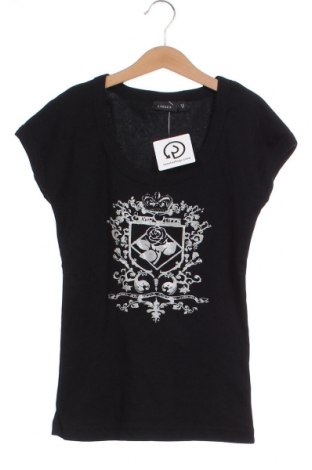 Γυναικείο t-shirt Lindex, Μέγεθος XS, Χρώμα Μαύρο, Τιμή 4,01 €
