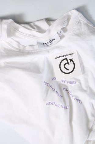 Γυναικείο t-shirt MSCH, Μέγεθος M, Χρώμα Λευκό, Τιμή 18,56 €