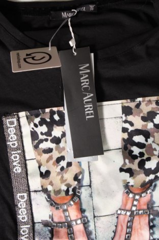 Γυναικείο t-shirt Marc Aurel, Μέγεθος M, Χρώμα Μαύρο, Τιμή 36,83 €