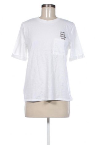 Damski T-shirt Massimo Dutti, Rozmiar S, Kolor Biały, Cena 86,36 zł