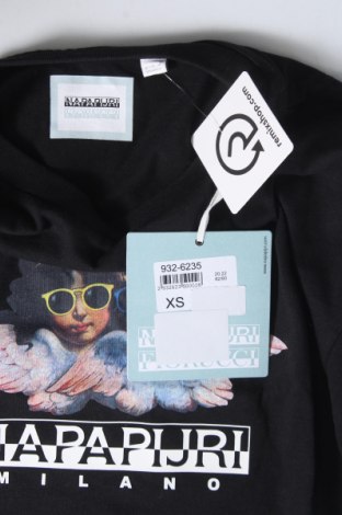 Γυναικείο t-shirt Napapijri, Μέγεθος XS, Χρώμα Μαύρο, Τιμή 37,11 €