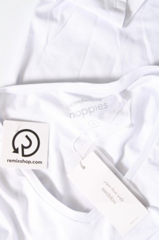 Γυναικείο t-shirt Noppies, Μέγεθος S, Χρώμα Λευκό, Τιμή 10,21 €