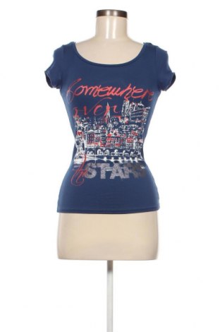 Γυναικείο t-shirt Orsay, Μέγεθος S, Χρώμα Μπλέ, Τιμή 7,00 €