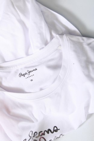 Γυναικείο t-shirt Pepe Jeans, Μέγεθος XS, Χρώμα Λευκό, Τιμή 14,00 €