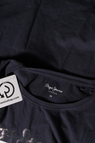 Дамска тениска Pepe Jeans, Размер XS, Цвят Син, Цена 27,37 лв.
