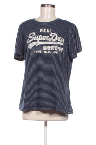 Damen T-Shirt Superdry, Größe XL, Farbe Blau, Preis 9,00 €