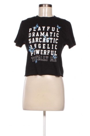 Γυναικείο t-shirt Tally Weijl, Μέγεθος M, Χρώμα Μαύρο, Τιμή 6,49 €