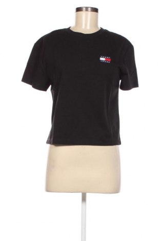 Γυναικείο t-shirt Tommy Jeans, Μέγεθος XS, Χρώμα Μαύρο, Τιμή 22,27 €