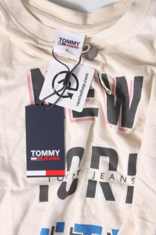 Damen T-Shirt Tommy Jeans, Größe S, Farbe Beige, Preis 37,11 €