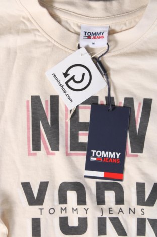 Damen T-Shirt Tommy Jeans, Größe M, Farbe Beige, Preis 37,11 €