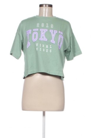 Дамска тениска Viral Vibes, Размер XS, Цвят Зелен, Цена 19,80 лв.
