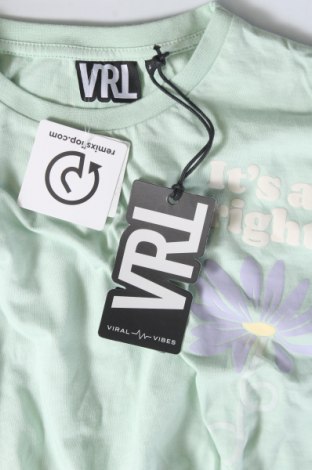 Damen T-Shirt Viral Vibes, Größe L, Farbe Grün, Preis 18,56 €