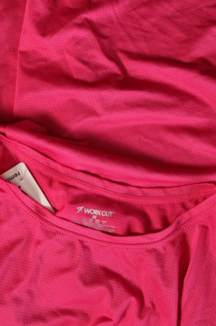 Γυναικείο t-shirt Work Out, Μέγεθος M, Χρώμα Ρόζ , Τιμή 5,71 €