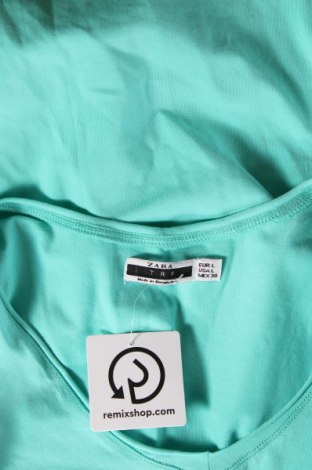 Tricou de femei Zara Trafaluc, Mărime L, Culoare Albastru, Preț 29,92 Lei